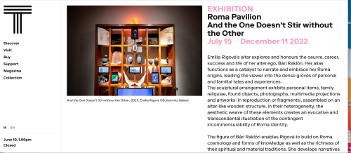 Roma Pavilion at the 23rd International Art Exhibition Triennale Milano: Emília Rigová: And the One Doesn’t Stir without the Other
