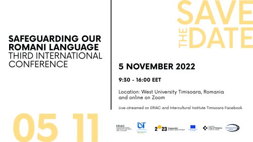 “Safeguarding Our Romani Language” – Third International Conference