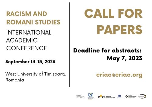 Call for papers: Conference “Racism and Romani Studies” (September 14-15 in Timisoara)