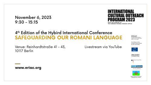 Hybrid International Conference Safeguarding Our Romani Language / PROGRAM