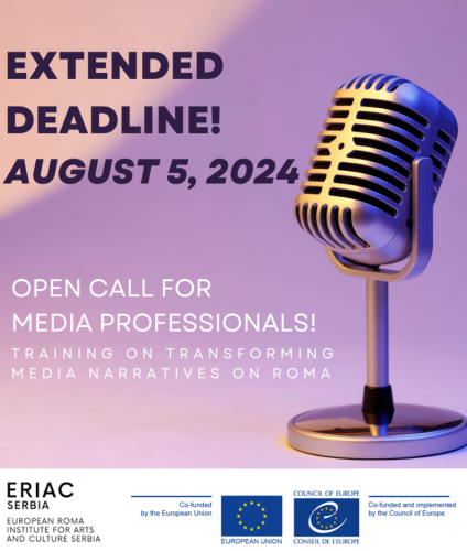 DEADLINE EXTENDED to AUGUST 5, 2024: OPEN CALL FOR MEDIA PROFESSIONALS TRAINING RESCHEDULED FOR SEPTEMBER 13-15, 2024